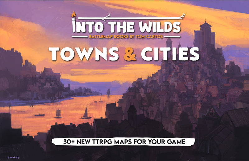 Into the Wilds Battlemap Books: Towns and Cities