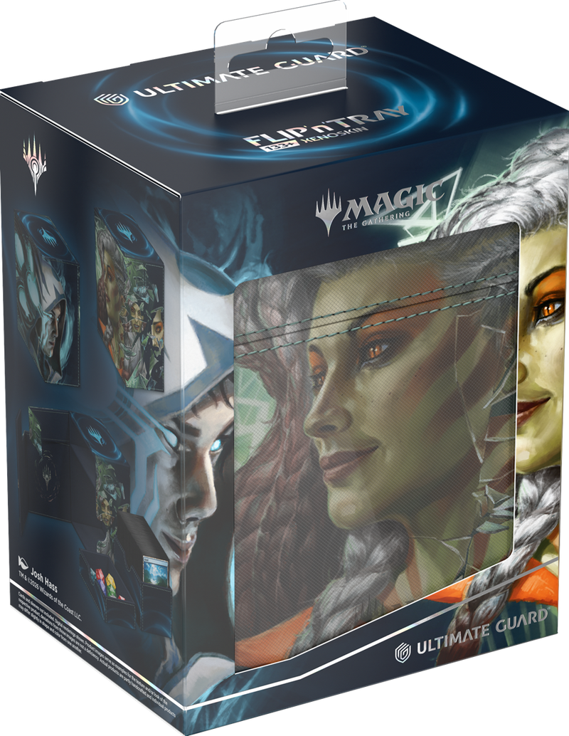 UG Flip n Tray Deck Case Xenoskin 133+ MTG Reality Fracture - Way of the Mind Sculptor /Way of the Paradox