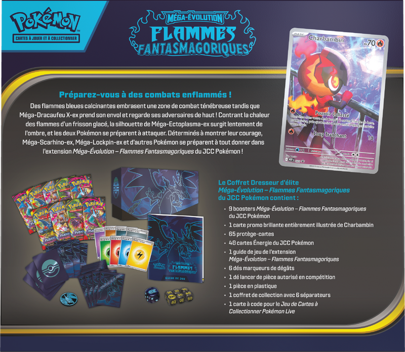 Pokemon ME02 Flammes Fantasmagoriques Coffret Dresseur D'Élite (French)