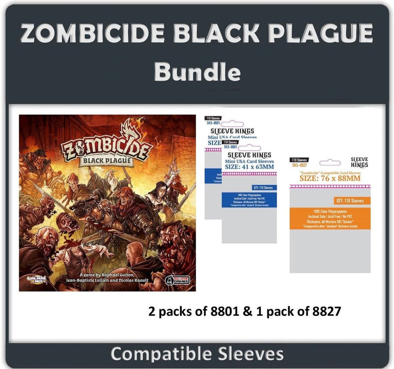 SK SLEEVE BUNDLE ZOMBICIDE BLACK PLAGUE