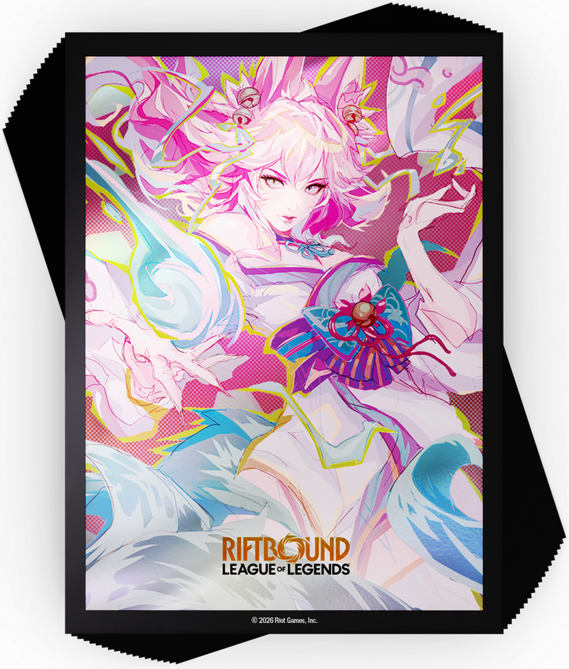 Riftbound League of Legends TCG Spiritforged Art Sleeves - Spirit Blossom Ahri 100ct