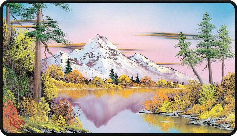 UP Tapis de Jeu Bob Ross Mighty Mountain Lake Coutures noires