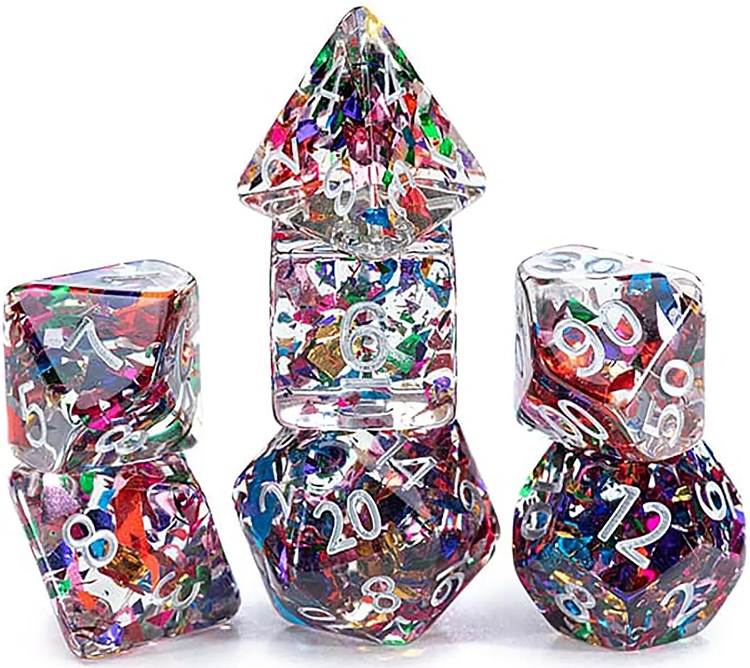 Dés d'inclusion - Vitrail