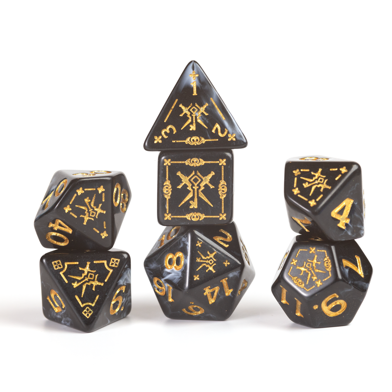 DND Adventure Dice Rogue : Noir