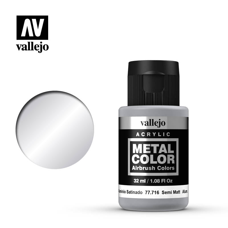 Vallejo : Metal Color Semi Mate Aluminium (32 ml)