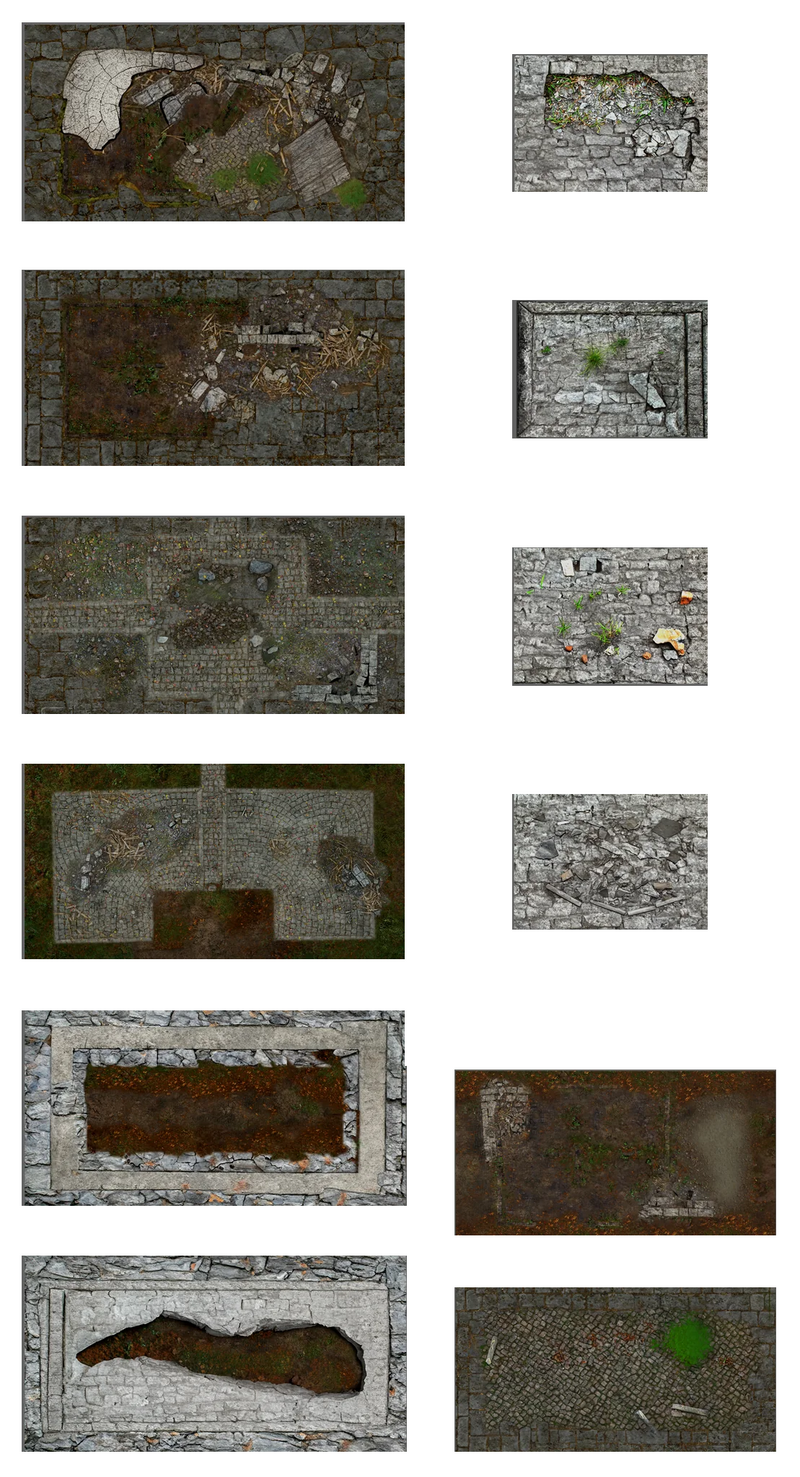 F.A.T. Mats: Terrain Base Set - Cobble