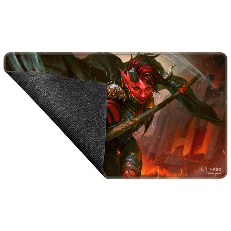 UP Playmat MTG Commander Series Karlach Stitched