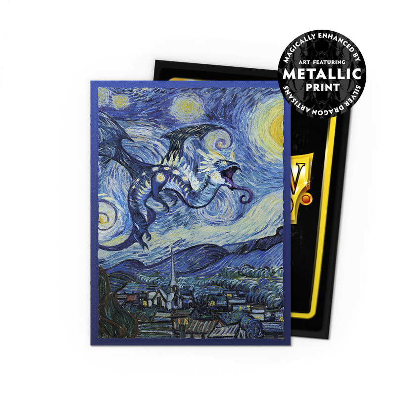 Manches de bouclier du dragon Dual Matte Starry Night 100CT