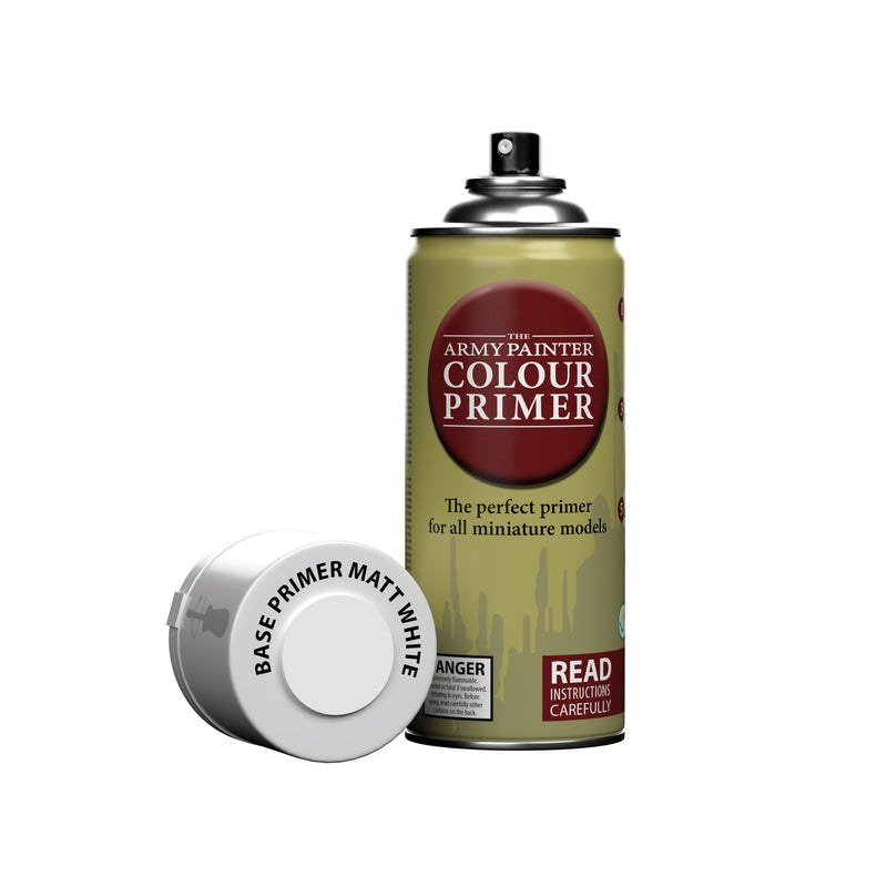 Army Painter - Colour Primer: Matte White Spray (400ml) (Can't be shipped)
