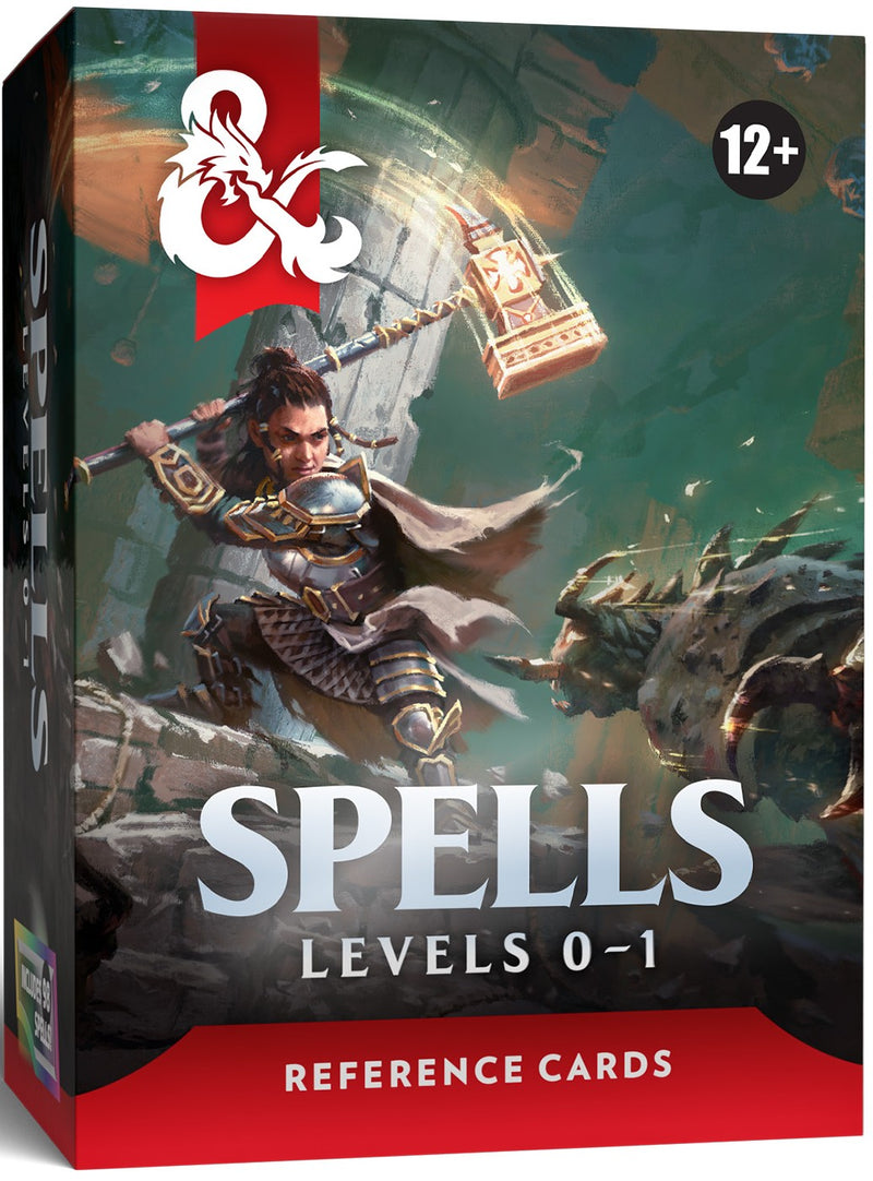 DND RPG Reference Cards Spells 1 (Level 0-1) (Anglais)