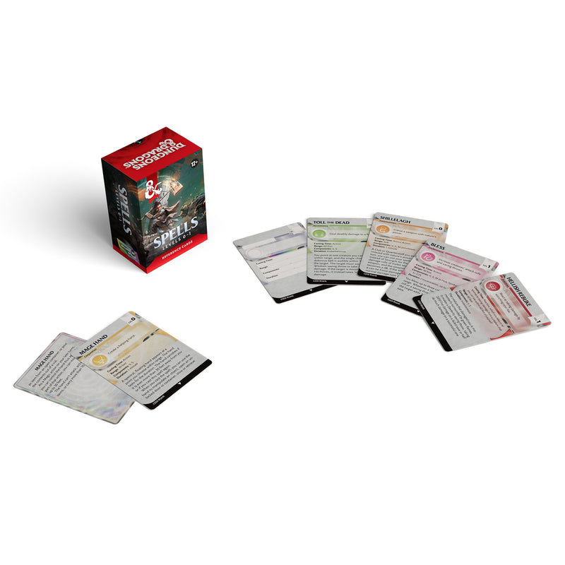 DND RPG Reference Cards Spells 1 (Level 0-1) (Anglais)