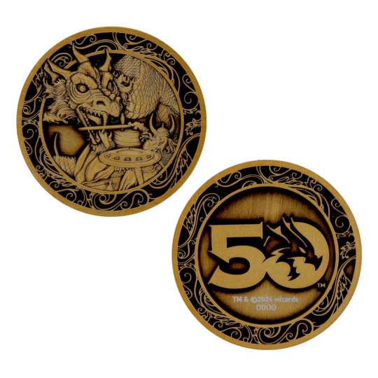DND 50th Anniversary Antique Gold Coin Replica