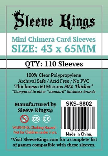 SK Mini Chimera Sleeves 43mm x 65mm 110ct