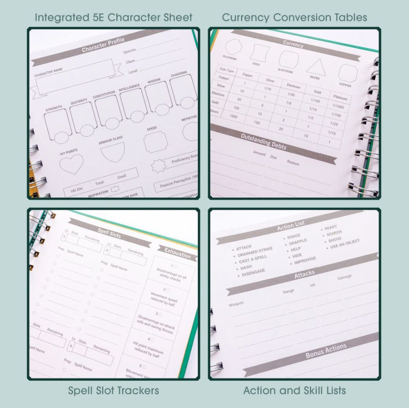 Roll & Play - Carnet de Quêtes du Personnage du Joueur (Anglais)