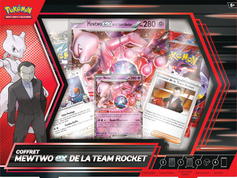 Pokemon Coffret Mewtwo ex de la Team Rocket (French)
