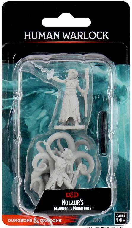 MINIS NON PEINTES DND WV10 FEMELLE HUMAN WARLOCK