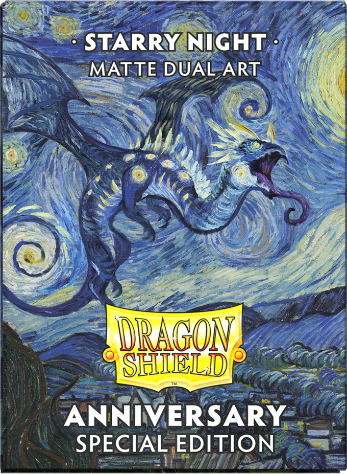 Manches de bouclier du dragon Dual Matte Starry Night 100CT