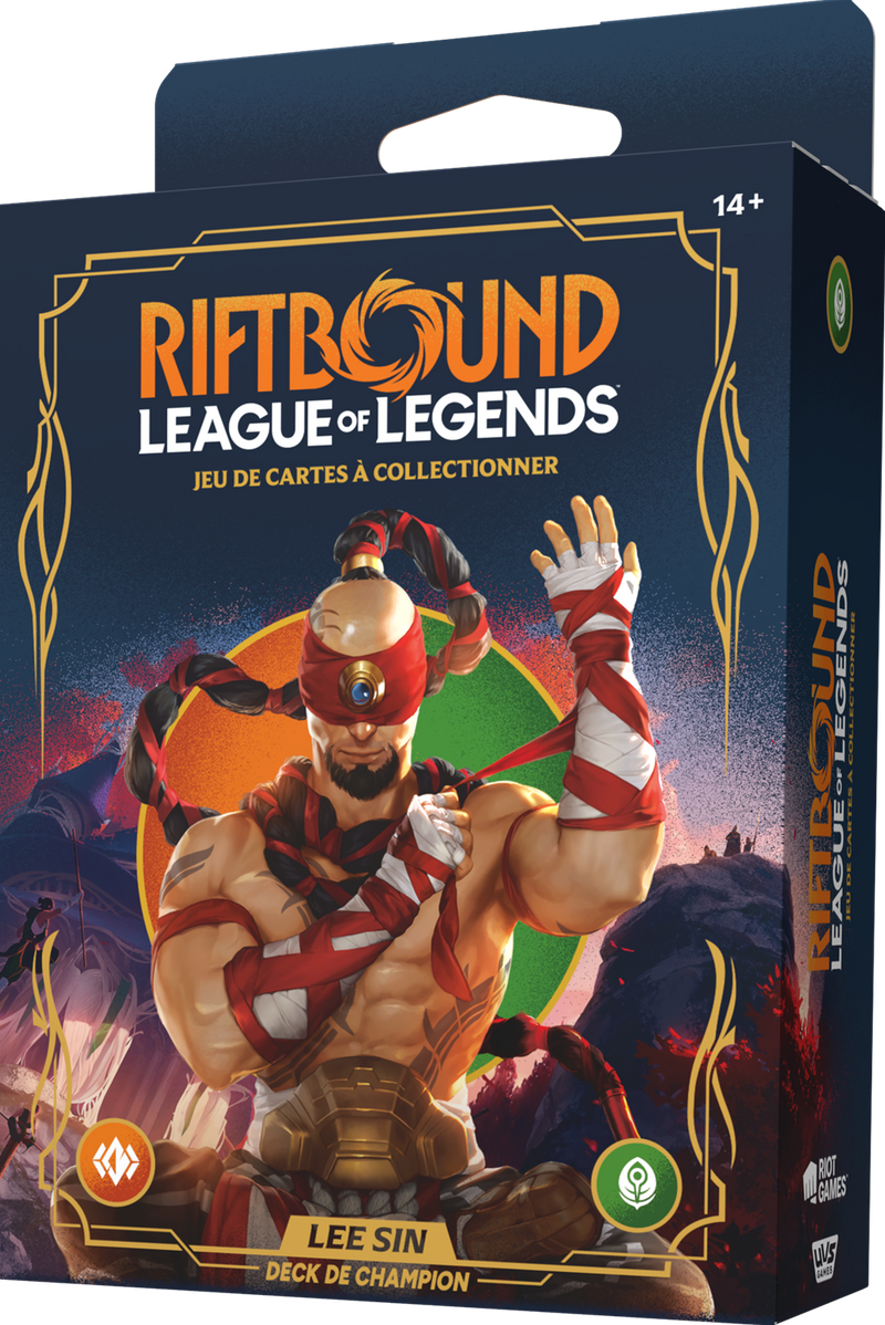 Riftbound League of Legends TCG Deck de Champion Lee Sin (FR)