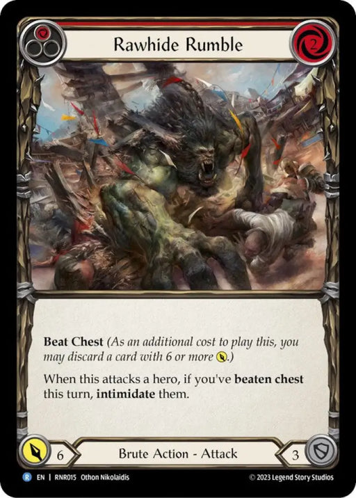 Rawhide Rumble (Red) [RNR015] (Rhinar Hero Deck) - Flesh And Blood Single