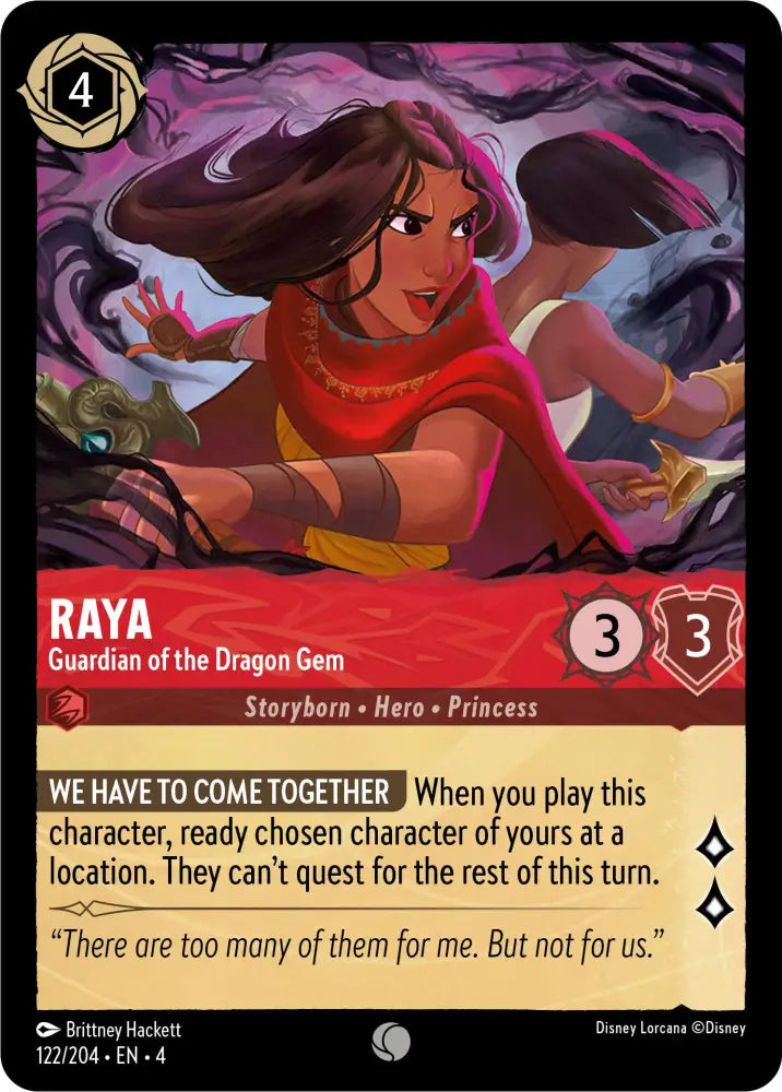 Raya - Guardian of the Dragon Gem (122/204) [Ursula’s Return] - Lorcana Single