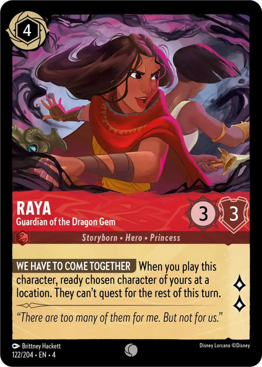 Raya - Guardian of the Dragon Gem (122/204) [Ursula’s Return] - Lorcana Single