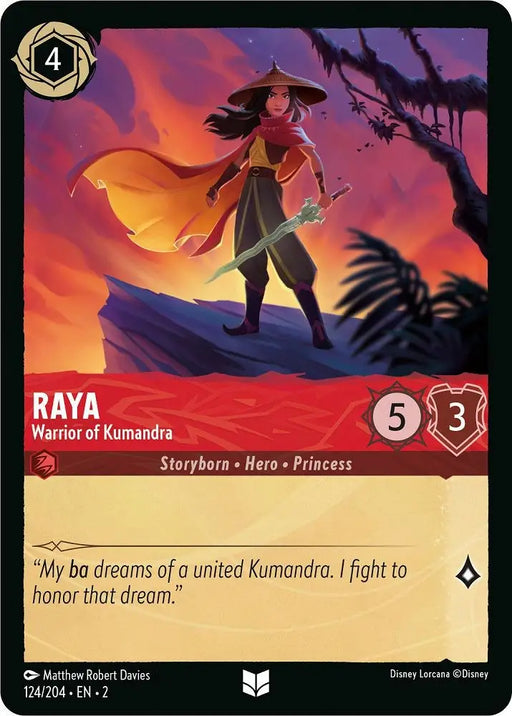 Raya - Warrior of Kumandra (124/204) [Rise of the Floodborn] - Lorcana Single