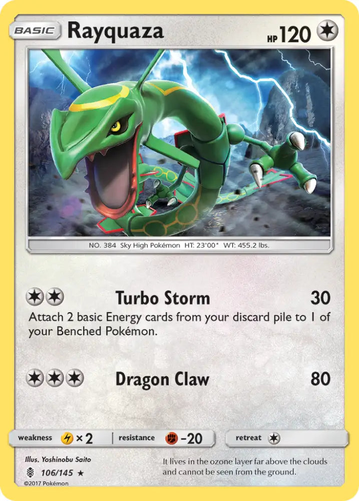 Rayquaza (106/145) [Sun & Moon: Guardians Rising] - Pokemon Single