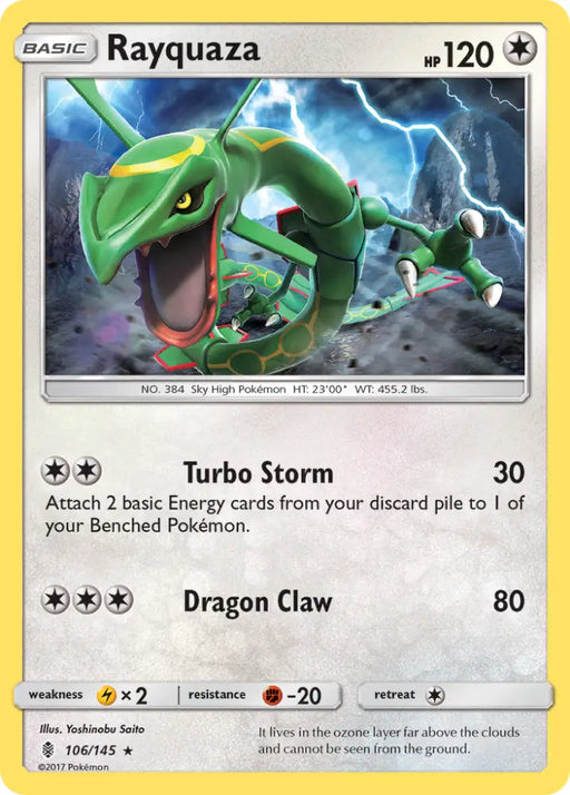 Rayquaza (106/145) [Sun & Moon: Guardians Rising] - Pokemon Single