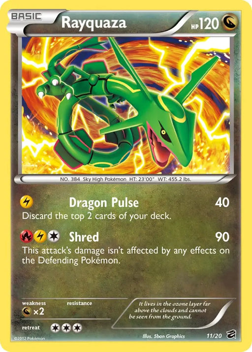 Rayquaza (11/20) (Blister Exclusive) [Black & White: Dragon Vault] - Pokemon Single