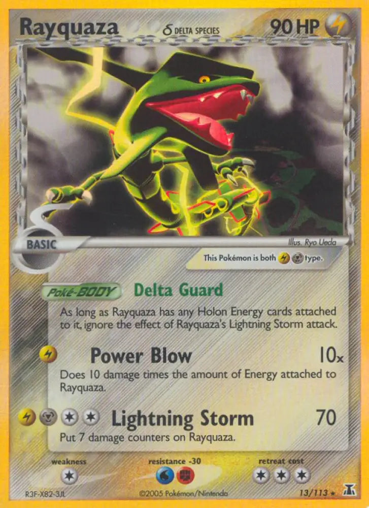 Rayquaza (13/113) (Delta Species) [EX: Delta Species] - Pokemon Single