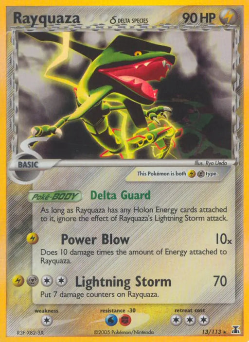 Rayquaza (13/113) (Delta Species) [EX: Delta Species] - Pokemon Single