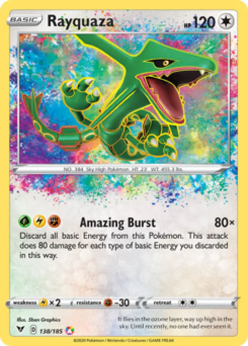 Rayquaza (138/185) [Sword & Shield: Vivid Voltage] - Pokemon Single