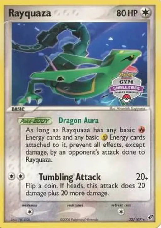 Rayquaza (22/107) (Gym Challenge Promo) [EX: Deoxys] - Pokemon Single