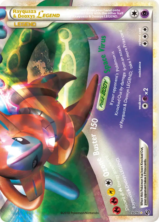 Rayquaza & Deoxys LEGEND (90/90) [HeartGold & SoulSilver: Undaunted] - Pokemon Single