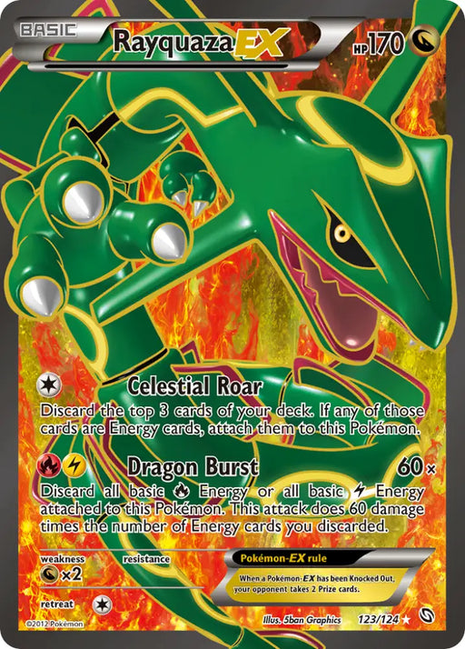 Rayquaza EX (123/124) [Black & White: Dragons Exalted] - Pokemon Single