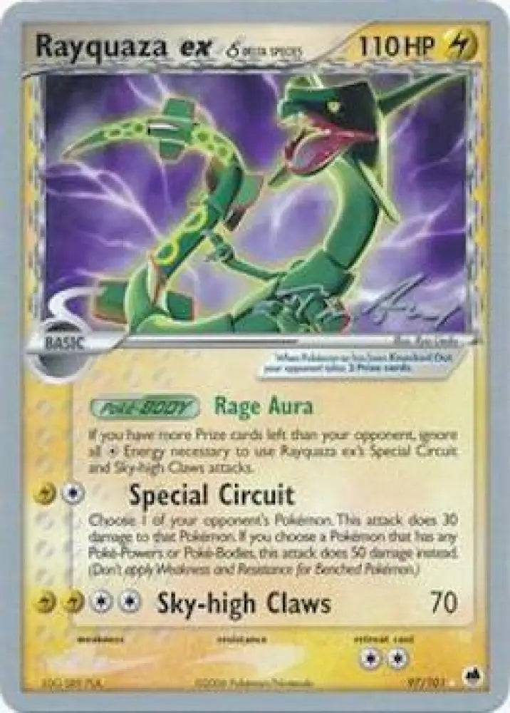 Rayquaza ex (97/101) (Delta Species) (Legendary Ascent - Tom Roos) [World Championships 2007] - Pokemon Single