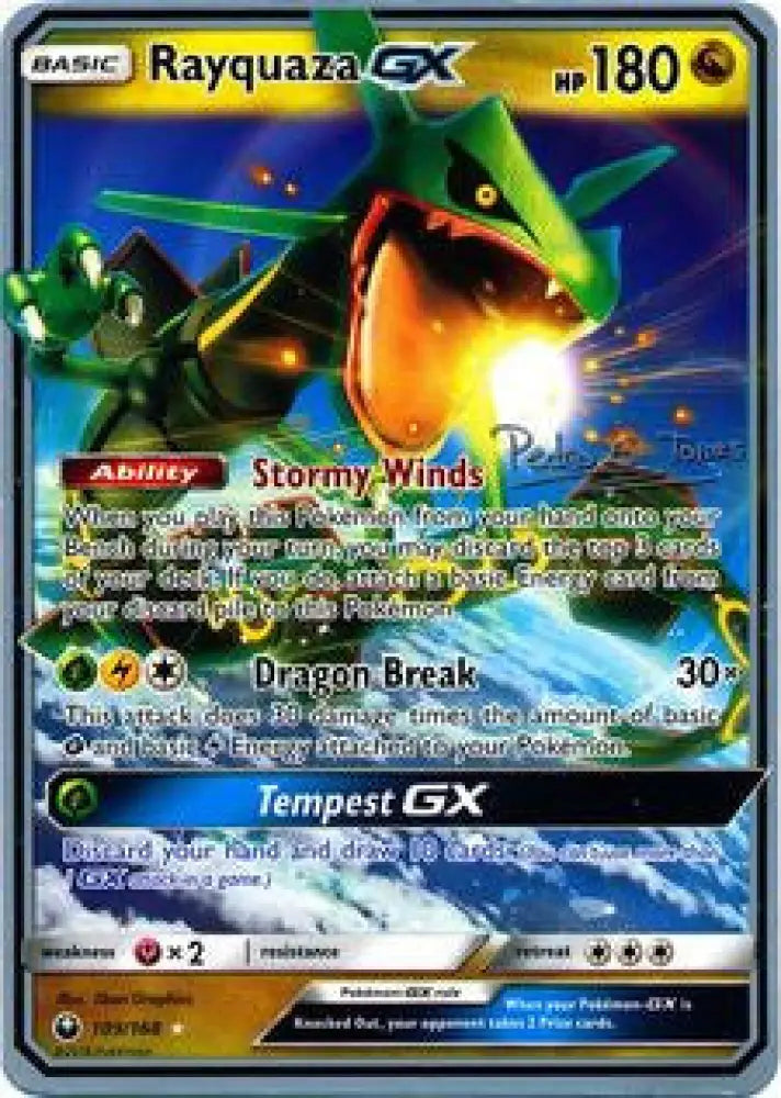 Rayquaza GX (109/168) (Dragones y Sombras - Pedro Eugenio Torres) [World Championships 2018] - Pokemon Single