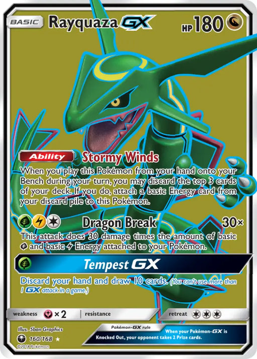Rayquaza GX (160/168) [Sun & Moon: Celestial Storm] - Pokemon Single