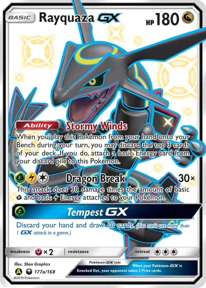 Rayquaza GX (177a/168) [Alternate Art Promos] - Pokemon Single