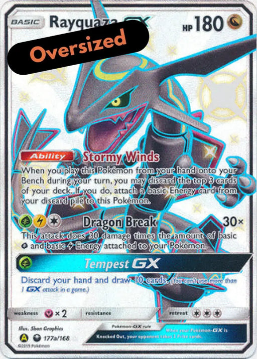 Rayquaza GX (177a/168) (Jumbo Card) [Sun & Moon: Celestial Storm] - Pokemon Single