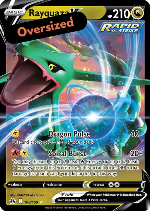 Rayquaza V 100/159 (Jumbo Card) [Sword & Shield: Evolving Skies] - Pokemon Single