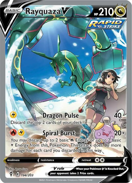Rayquaza V (194/203) [Sword & Shield: Evolving Skies] - Pokemon Single