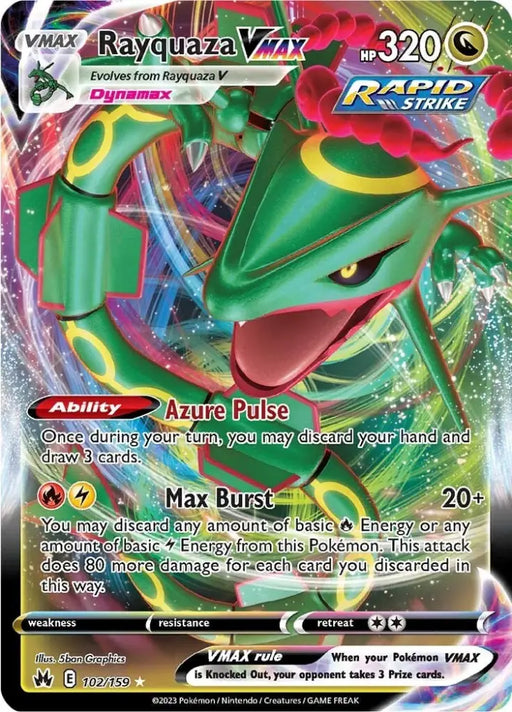 Rayquaza VMAX (102/159) (102) [Sword & Shield: Crown Zenith] - Pokemon Single