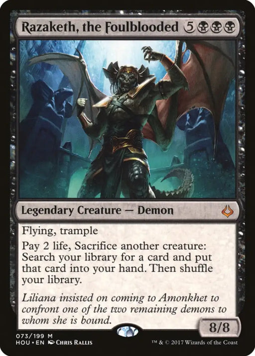 Razaketh the Foulblooded [Hour of Devastation] - MTG Single