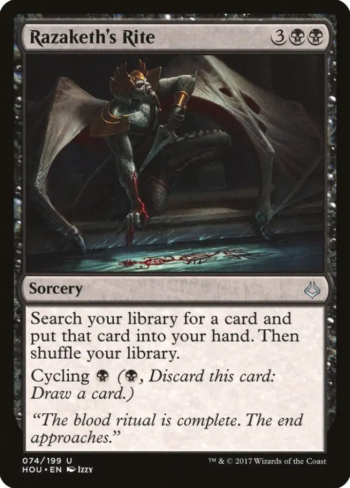 Razaketh’s Rite [Hour of Devastation] - MTG Single