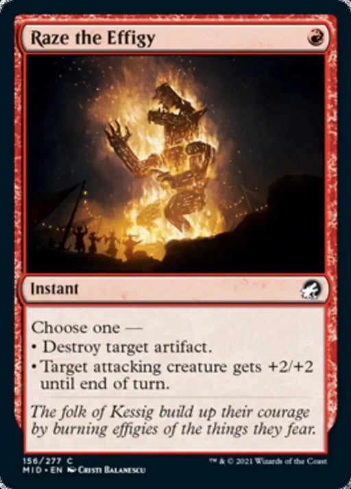 Raze the Effigy [Innistrad: Midnight Hunt] - MTG Single