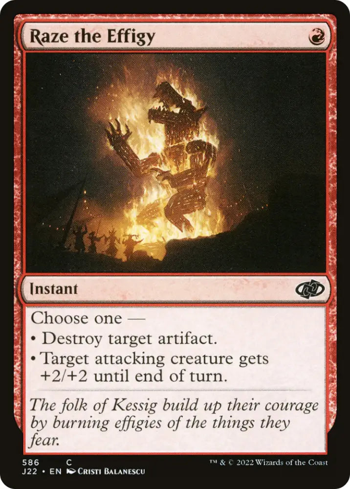 Raze the Effigy [Jumpstart 2022] - MTG Single