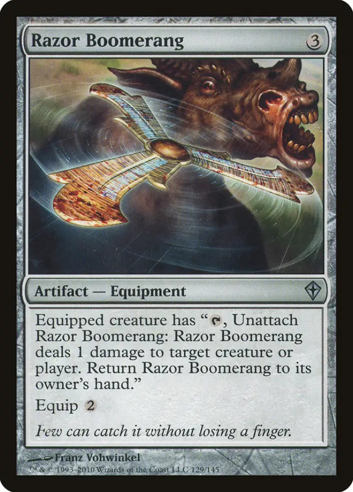 Razor Boomerang [Worldwake] - MTG Single