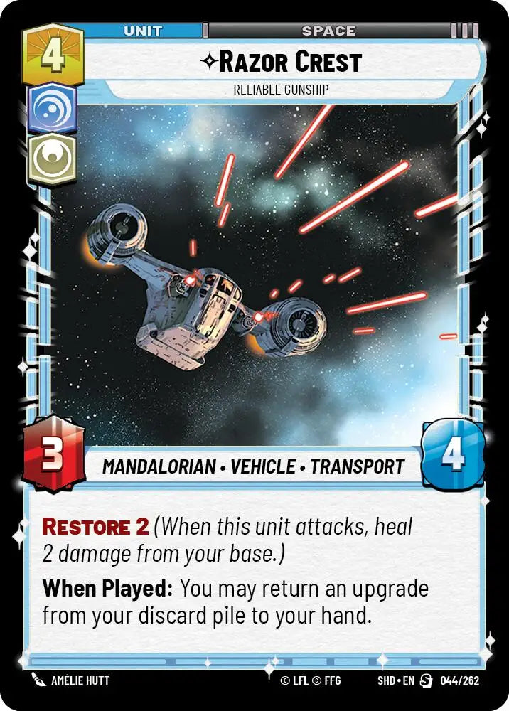 Razor Crest - Reliable Gunship (044/262) [Shadows of the Galaxy] - Star Wars: Unlimited Single