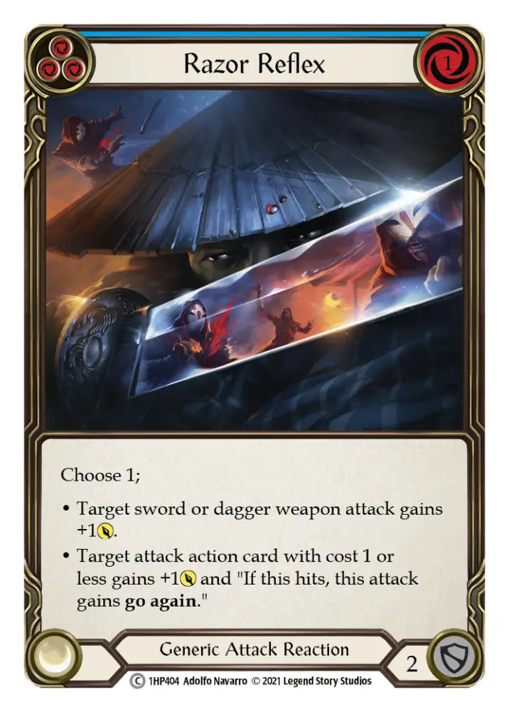 Razor Reflex (Blue) [1HP404] (History Pack 1) - Flesh And Blood Single